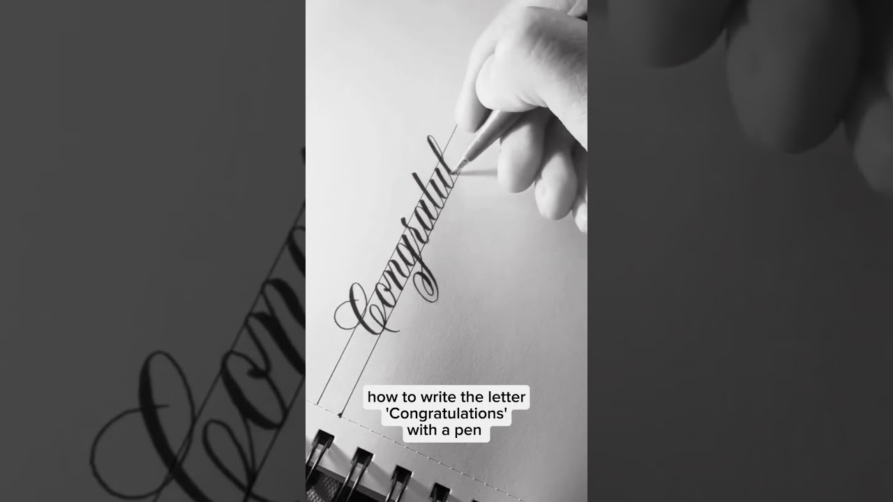 CONGRATULATIONS Calligraphy 