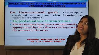 Transfer of Property under Sale of Goods Act| CA INTER | Cs EXECUTIVE | CMA