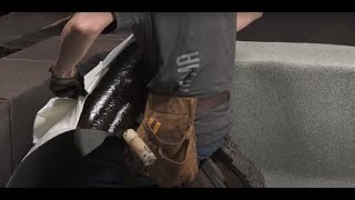 How to install a self adhesive cap sheet membrane on a parapet?