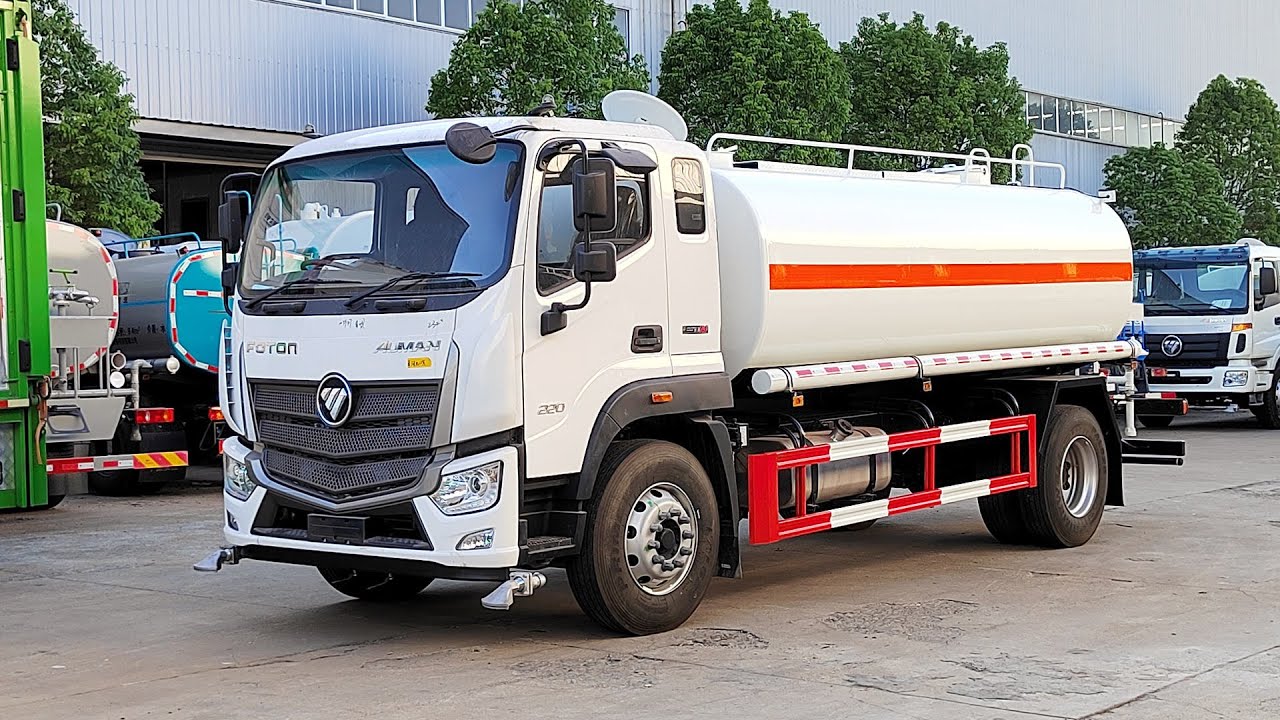 FOTON 4×2 RHD water truck 220HP 10000 liters water bowser