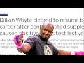 Dillian whyte cleared following ped investigation