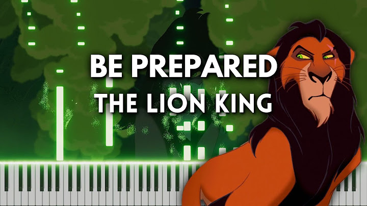 Be Prepared - Piano Tutorial / Cover (The Lion King Soundtrack)