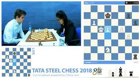 Magnus Carlsen vs Hou Yifan|| !!! Tata steel chess video