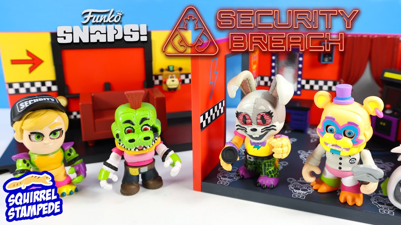 Five Nights at Freddy's: Security Breach Glamrock Freddy with Dressing Room  Snap Playset