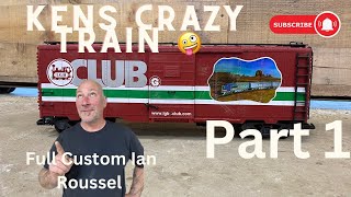 Full Custom Ian Roussel and Ken's Crazy Train🚂🤗 Ian Teaches Sheet Metal Work🤓👽🛸