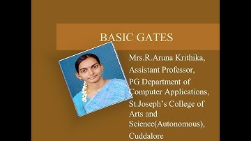 SJCTNC-CA102T-Digital Logic Fundamentals-Basic Gates-Unit I-Part I
