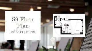 S9 Floor Plan| 730 Sq Ft | Studio