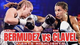 Evelin Bermudez vs Kim Clavel Highlights | IBF, WBO World Super Flyweight Title