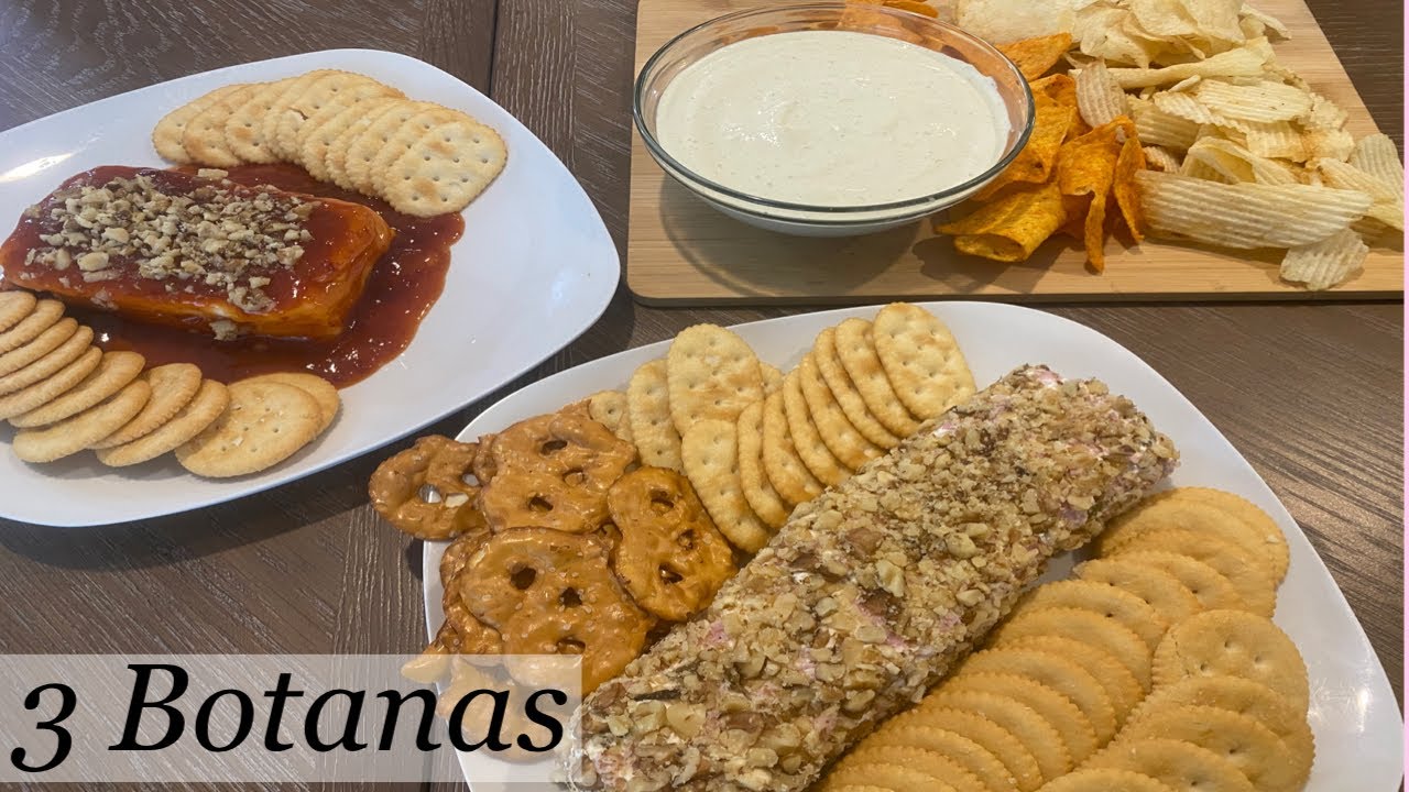 Botanas de Queso Crema | RAPIDAS Y SABROSAS - Cream Cheese Dips