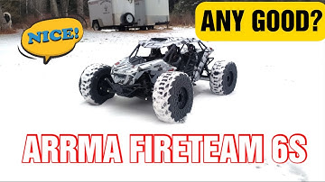 ARRMA FIRETEAM 6s UNBOXING AND FIRST TEST