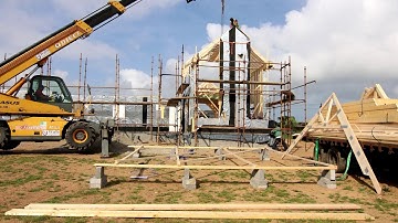 Timber frame erection Wexford  Ireland  *CLICK HD*