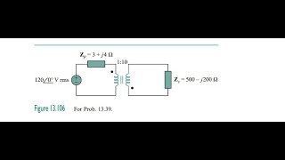 In Fig. 13.106 below, determine the average power delivered to .