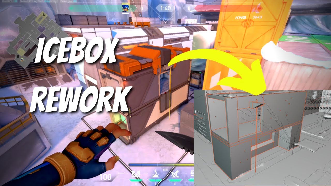 Icebox rework changes visualised. valorant icebox rework YouTube