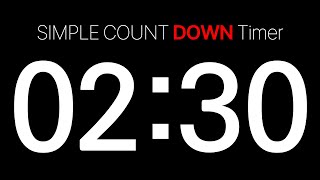 2-Minute 30-Second Countdown Timer: Enhance Your Focus with a Simple Silent Timer