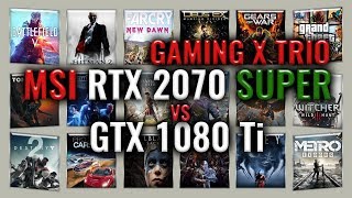 Msi Rtx 2070 Super Gaming X Trio Vs Gtx 1080 Ti Benchmarks 59 Tests