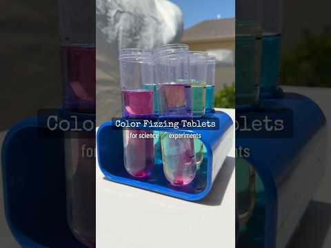 Color Fizzing Tablets Science Experiments for Kids scienceexperiment handsonlearning science