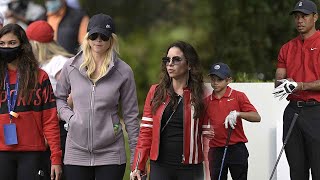 Tiger Woods' ex-wife joined her Woods' girlfriend Erica Herman to support their son Charlie