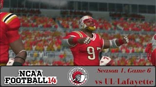 NCAA Football 14 Dynasty - Tampa Spartans vs UL-Lafayette Ragin' Cajuns