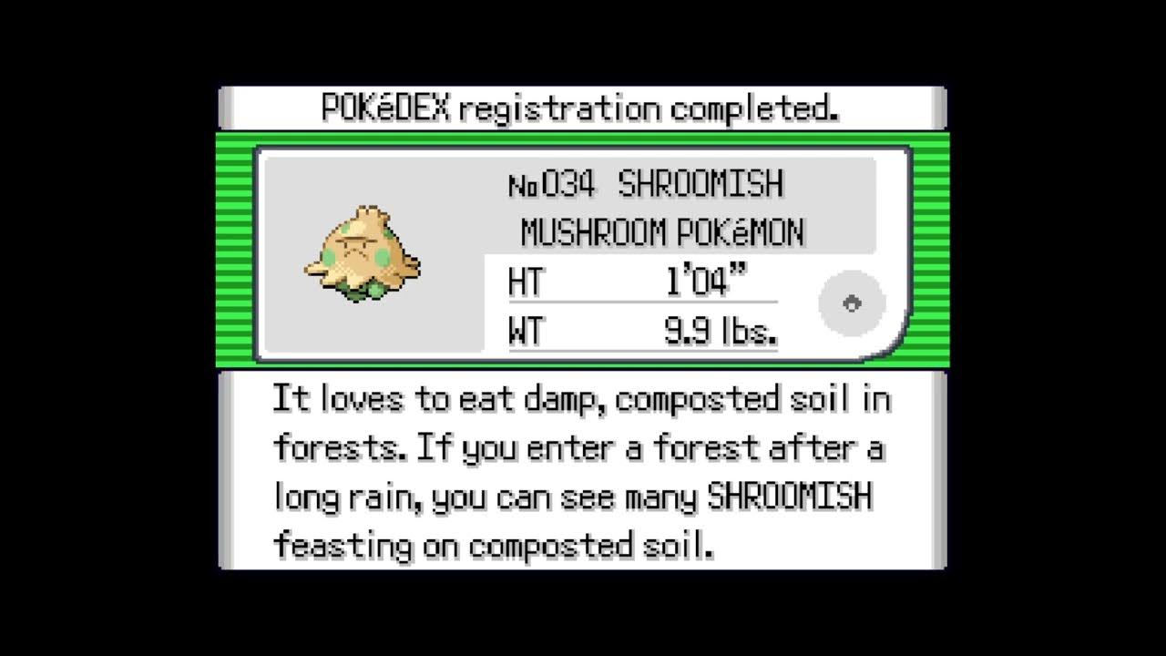 How to get Shroomish in Pokemon Emerald YouTube