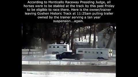 Have To Be On The Grounds To Race?? Interesting, Ten Year Suspension Trainer