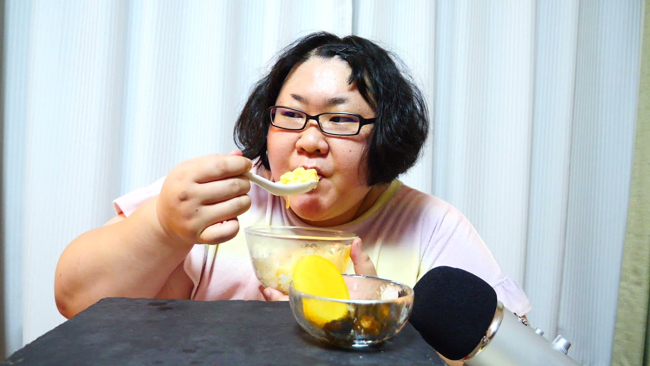 ASMR 咀嚼音 卵かけご飯 納豆 TKG Japanese breakfast