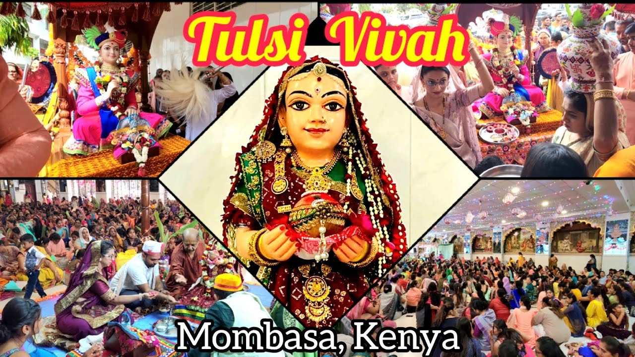 🌱🌺TULSI VIVAH🌺🌱in Kenya| Swaminarayan Temple, Mombasa  #kenya #vlog #swaminarayan #temple