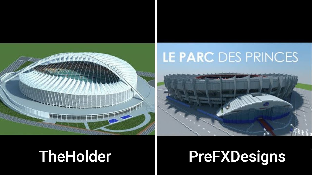 Minecraft stadiums of TheHolder and PreFXDesigns download for all Bedrock Edition plateforms