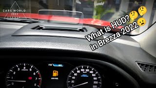 HUD Display in New Brezza 2022 || What is Head  up display in cars