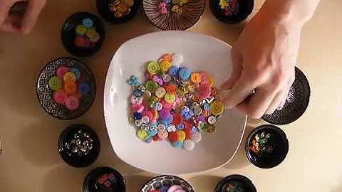 Sorting Buttons - ASMR - No Talking