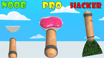 NOOB vs PRO vs HACKER in Glitter Scrape 3D