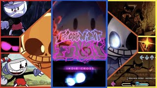 FridayNightFunkin Mod-Indie Cross[Full week+Cutscenes+Ending+Bonus song+Nightmare]Cuphead+Sans+Bendy