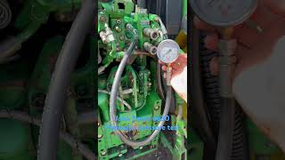 John Deere 6630 hydraulic pressure test#agriculture #farming #mechanic