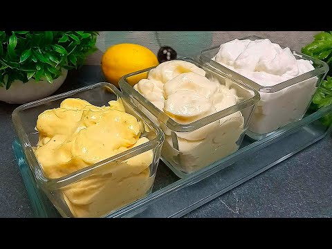 Майонез за считанные минуты Легко и Просто! 3 Лучших рецепта на любой вкус!