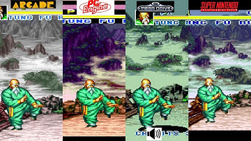 Fatal Fury Special Tung Fu Rue Comparison Arcade VS PC Engine VS Megadrive VS SNES