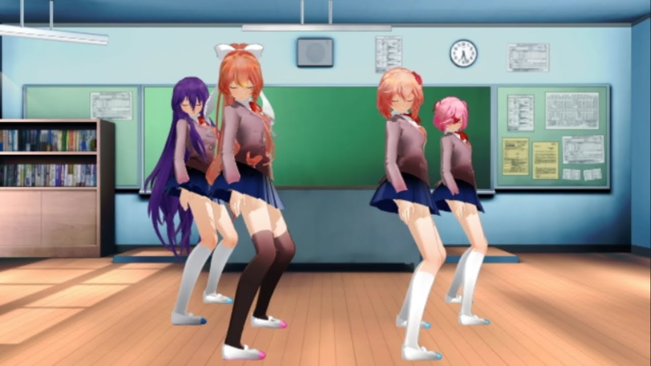 [MMD l DDLC l Doki Doki Girls] [Follow The Leader]