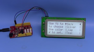 Seeeduino / Arduino I2C CFA634 LCD with Menus and Bar Graphs