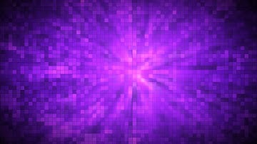 Colorful blocks flashing and switching with light rays. Motion background of shining mosaic tiles.