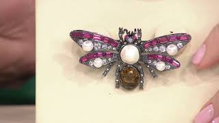 Joan Rivers Private Collection Vintage Style Bee Pin on QVC