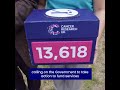 Smokefree UK Petition Hand-In | To Help People Quit Smoking and Reduce Cancer | Cancer Research UK