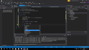 C# Excel Tutorial - #1 - Open and Read Excel Files