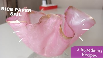 Cake Topper(6): SUGAR SAIL Recipe Tutorial [No Thermometer - No Isomalt]| Isomalt Sail Alternative