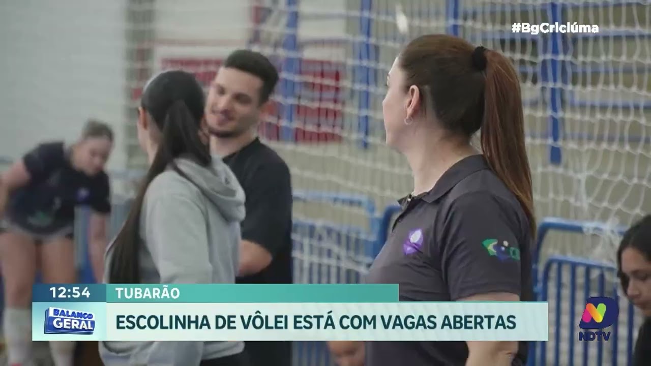 Escolinha de vôlei feminino abre inscrições em Tubarão