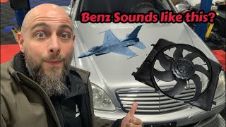 Mercedes Benz fan keeps running sounds like an airplane  how to diagnose