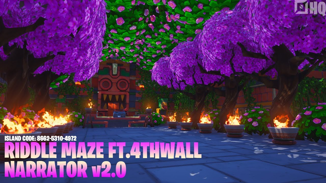 RIDDLE MAZE FT 4THWALL NARRATOR v2.0 (Fortnite Creative Mode)