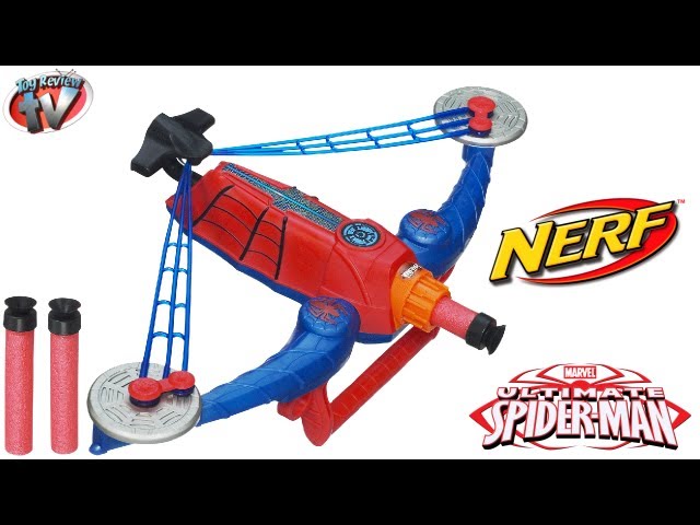 Spider-Man Homecoming Spider Racer Nerf Toy Review Hasbro Juguetes 