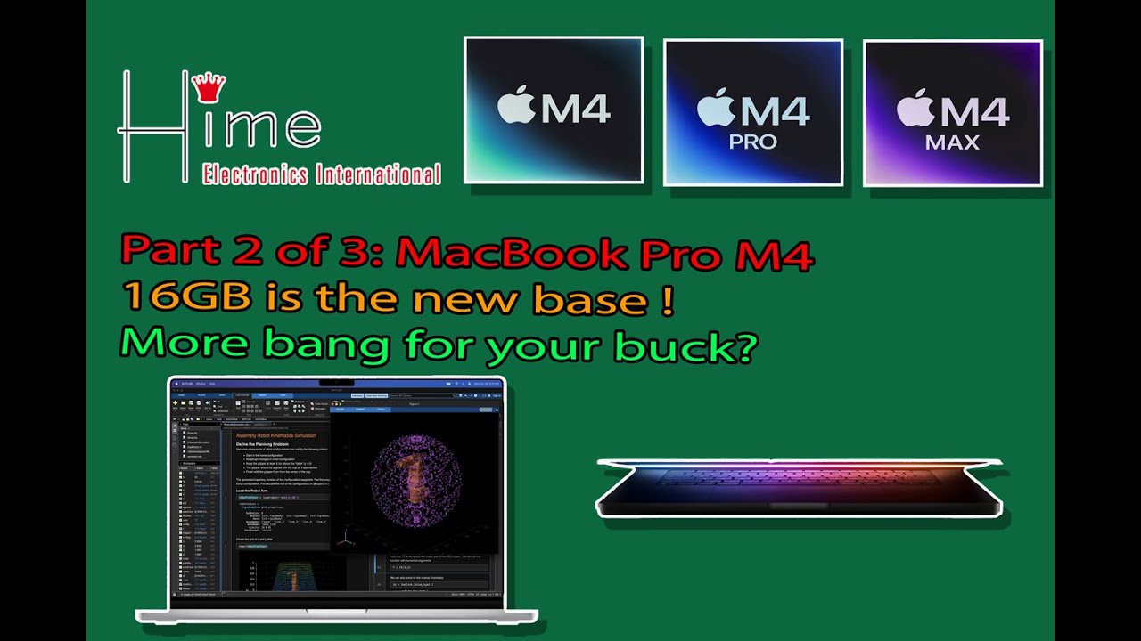 M4 Macs 2 of 3: Macbooks Pro with M4 series CPUs. English Language ...
