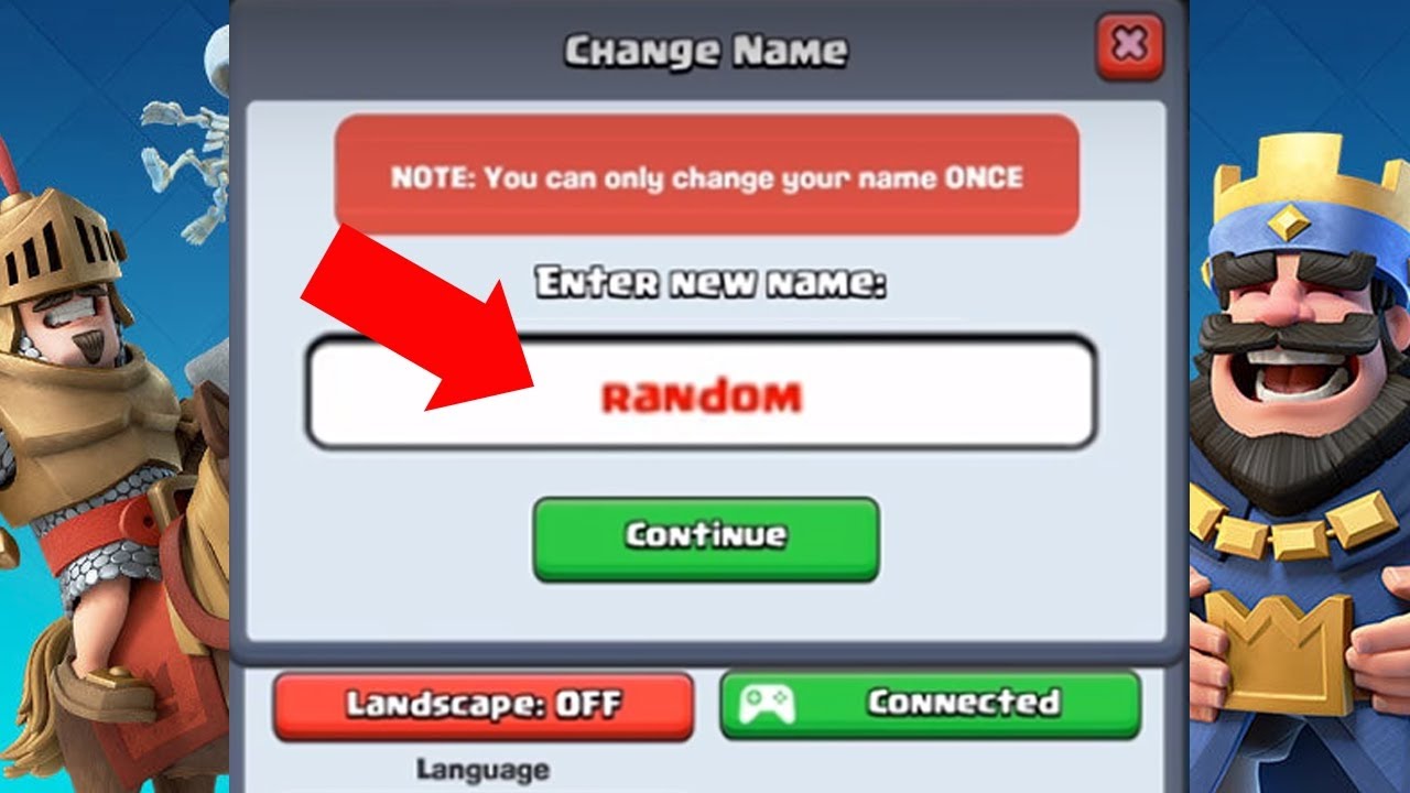 How To Change Your Name In Clash Royale