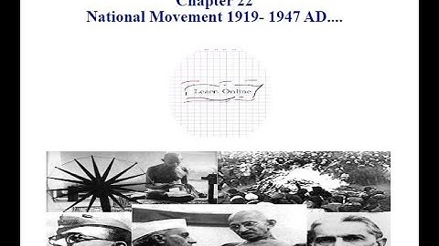 |Class 8th|PSEB|Social Science|Chapter 22[National Movement 1919-1947 AD]