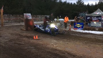 TD tuned sidewinder improve stock turbo snow drag sled !