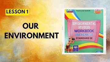 Std 3|Lesson 1|Our Environment|EVS Workbook Question Answers|